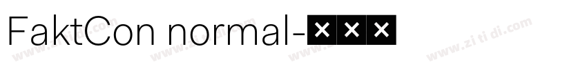 FaktCon normal字体转换